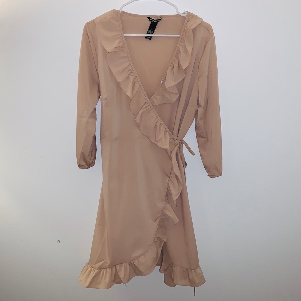 Tie around wrap dress